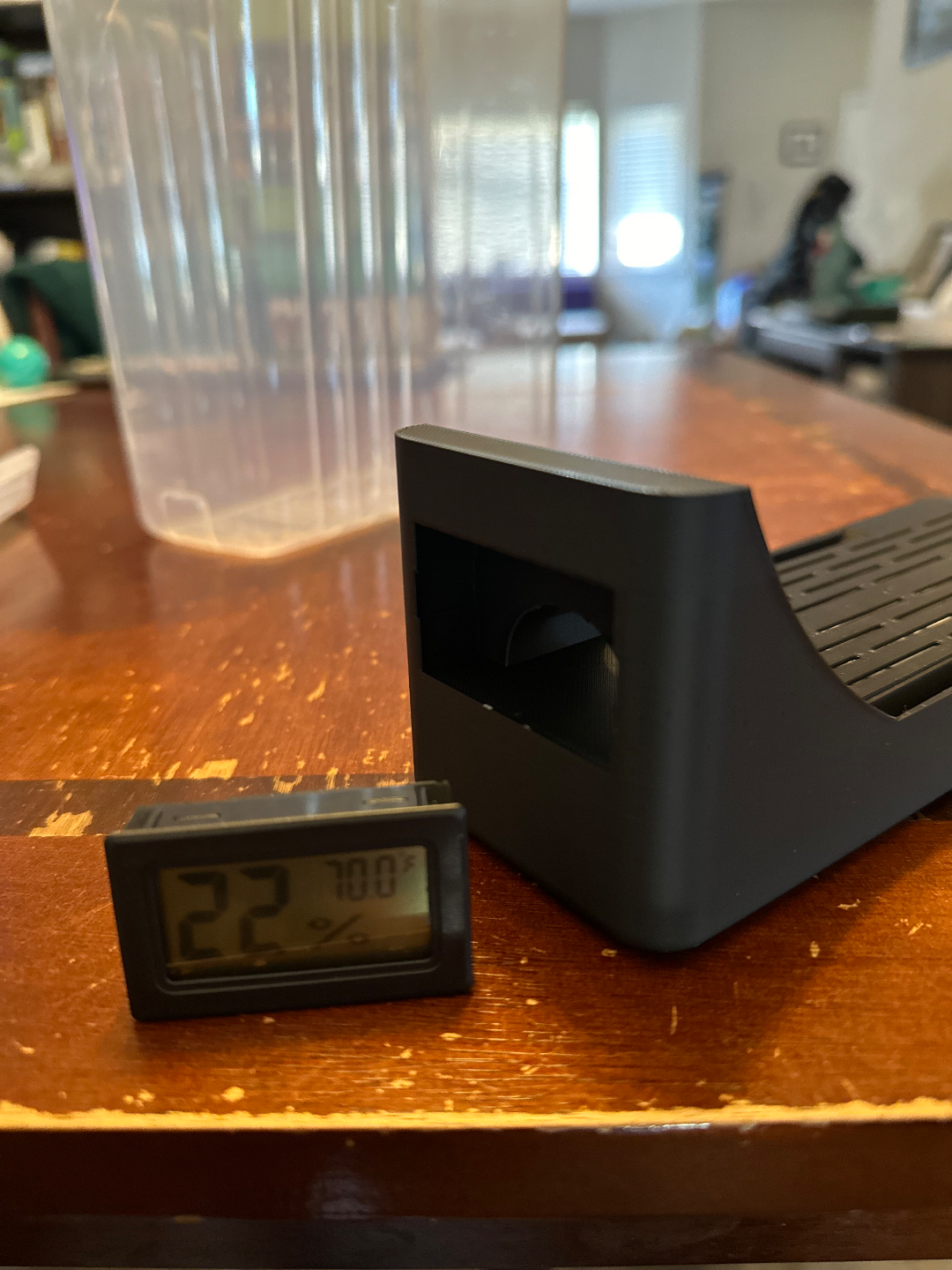 Drybox Insert for Spool, Hygrometer, and Desiccant