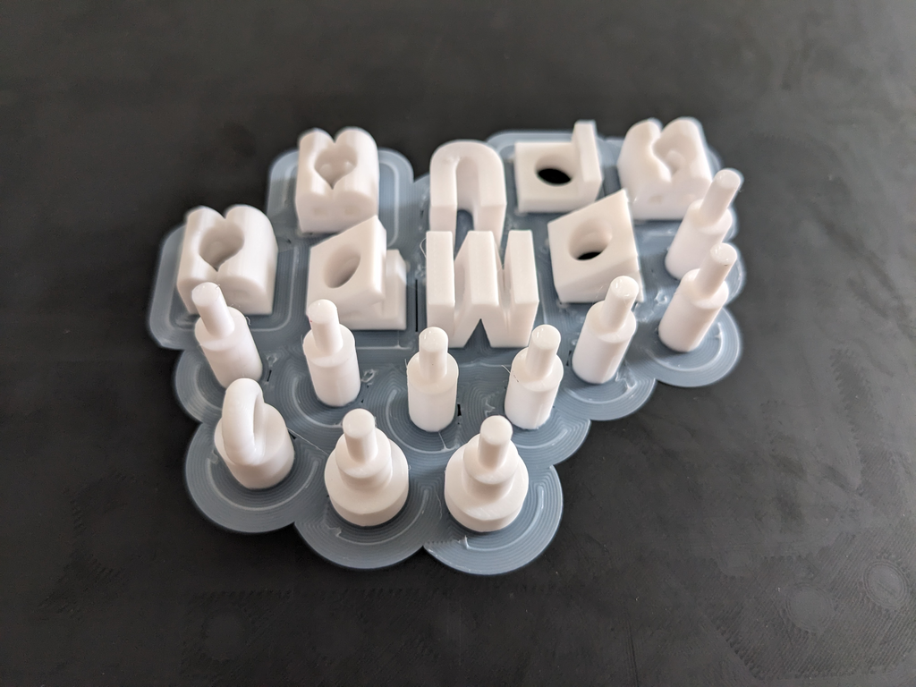 Spinning fidget Key Chain Letter