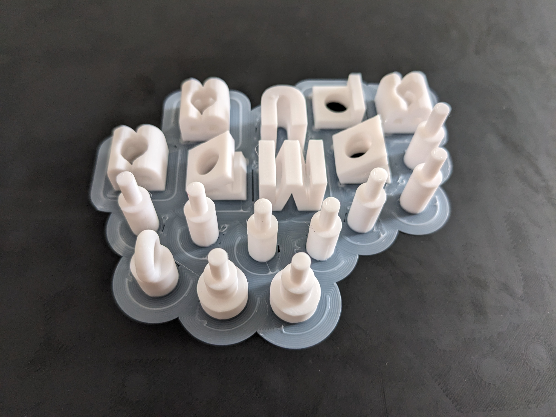Spinning fidget Key Chain Letter