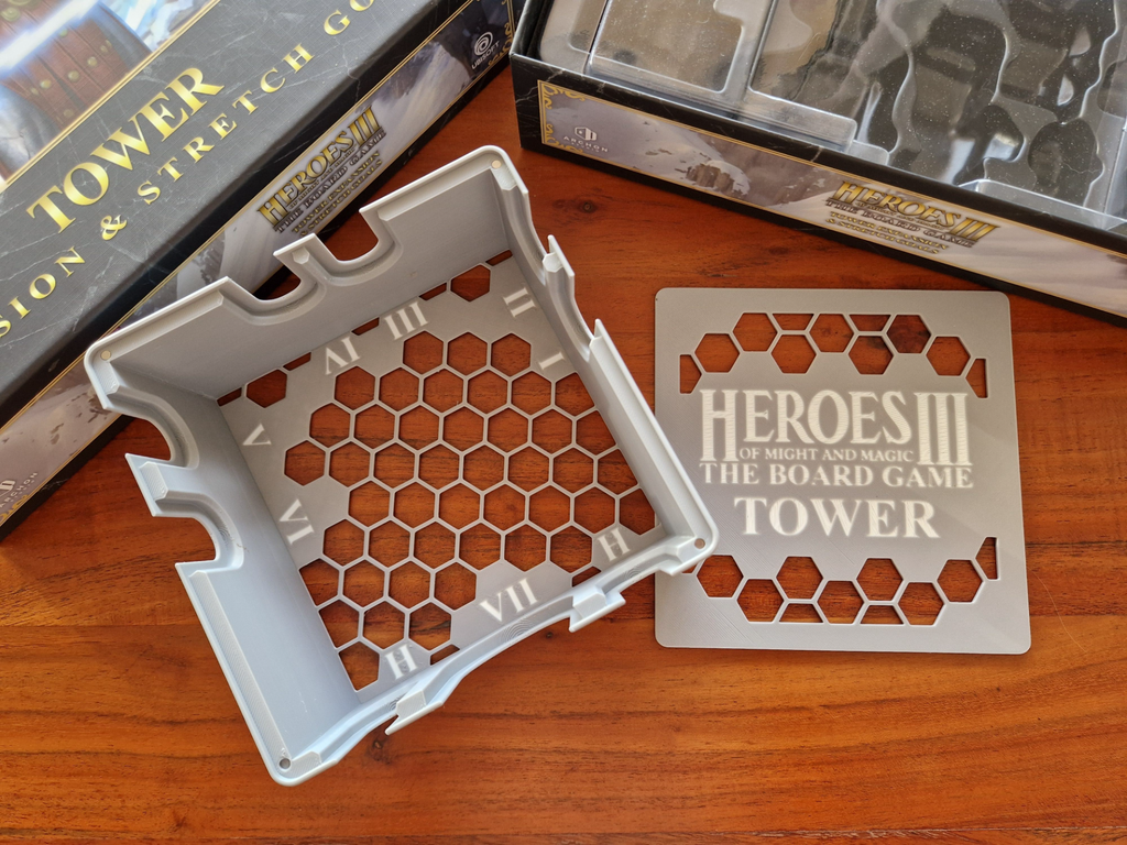 Tower miniatures insert for Heroes 3 Board Game