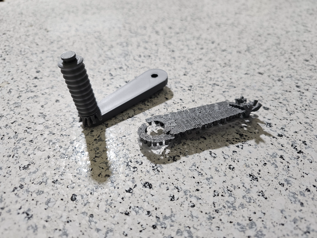 Turning handle for Pastamatic