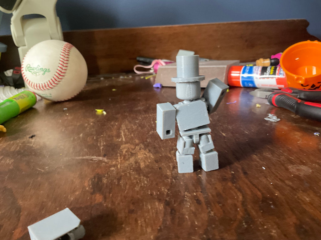 fully articulated Robloxian figure