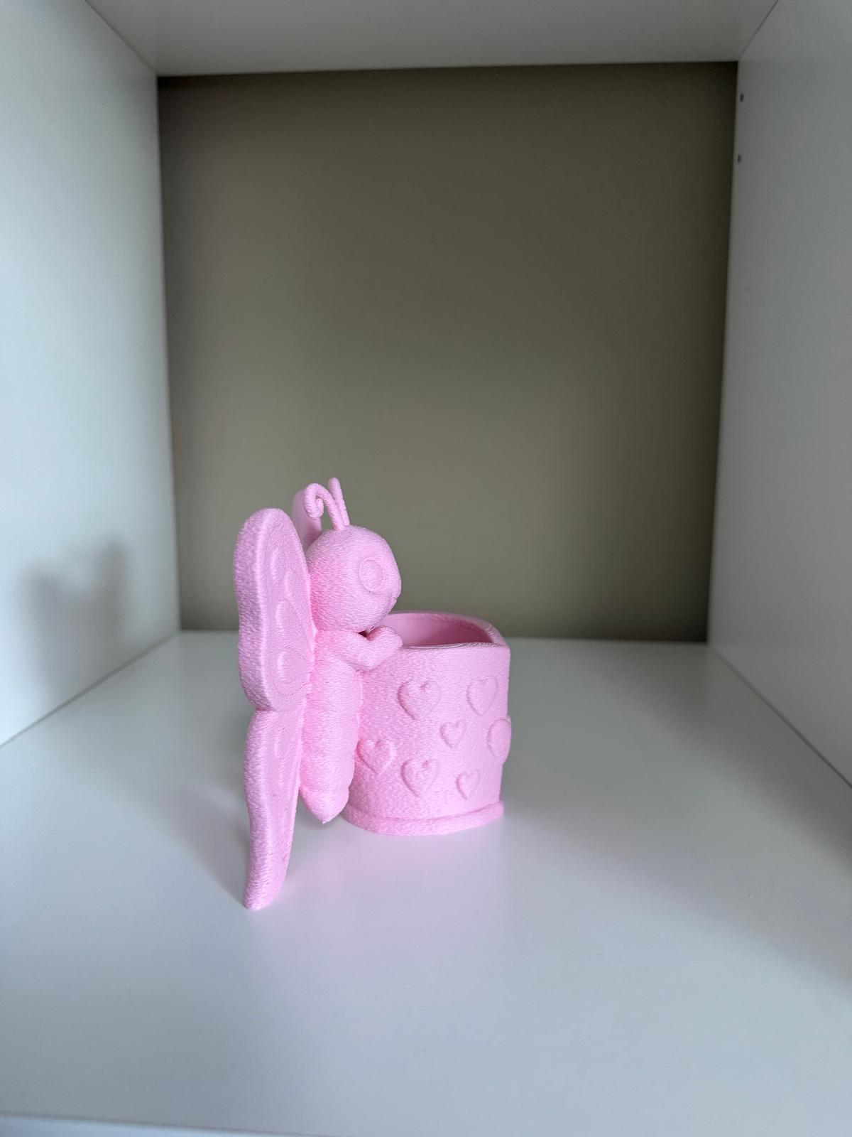 Butterfly and Heart Planter