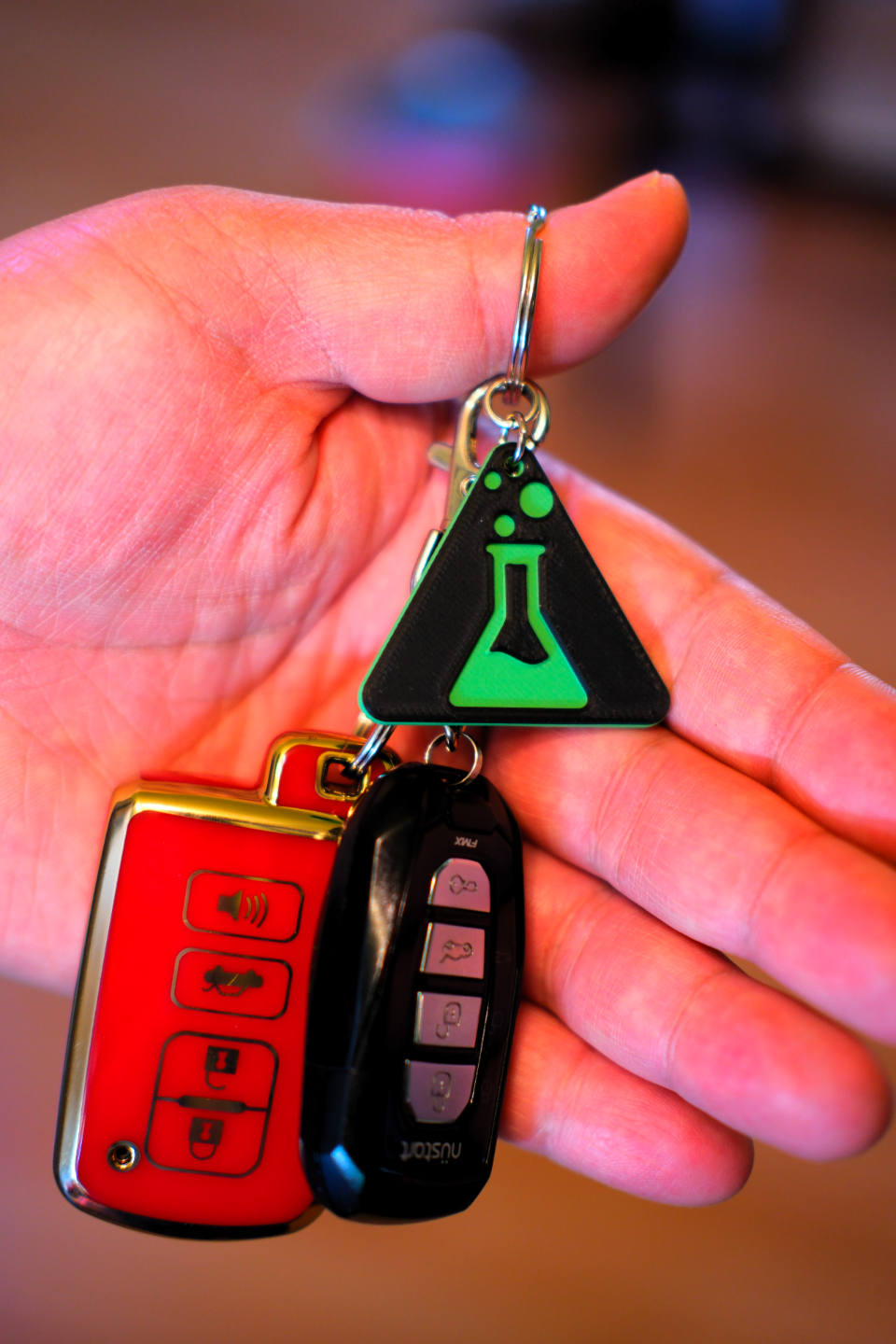 Atomic Beaker Keychain