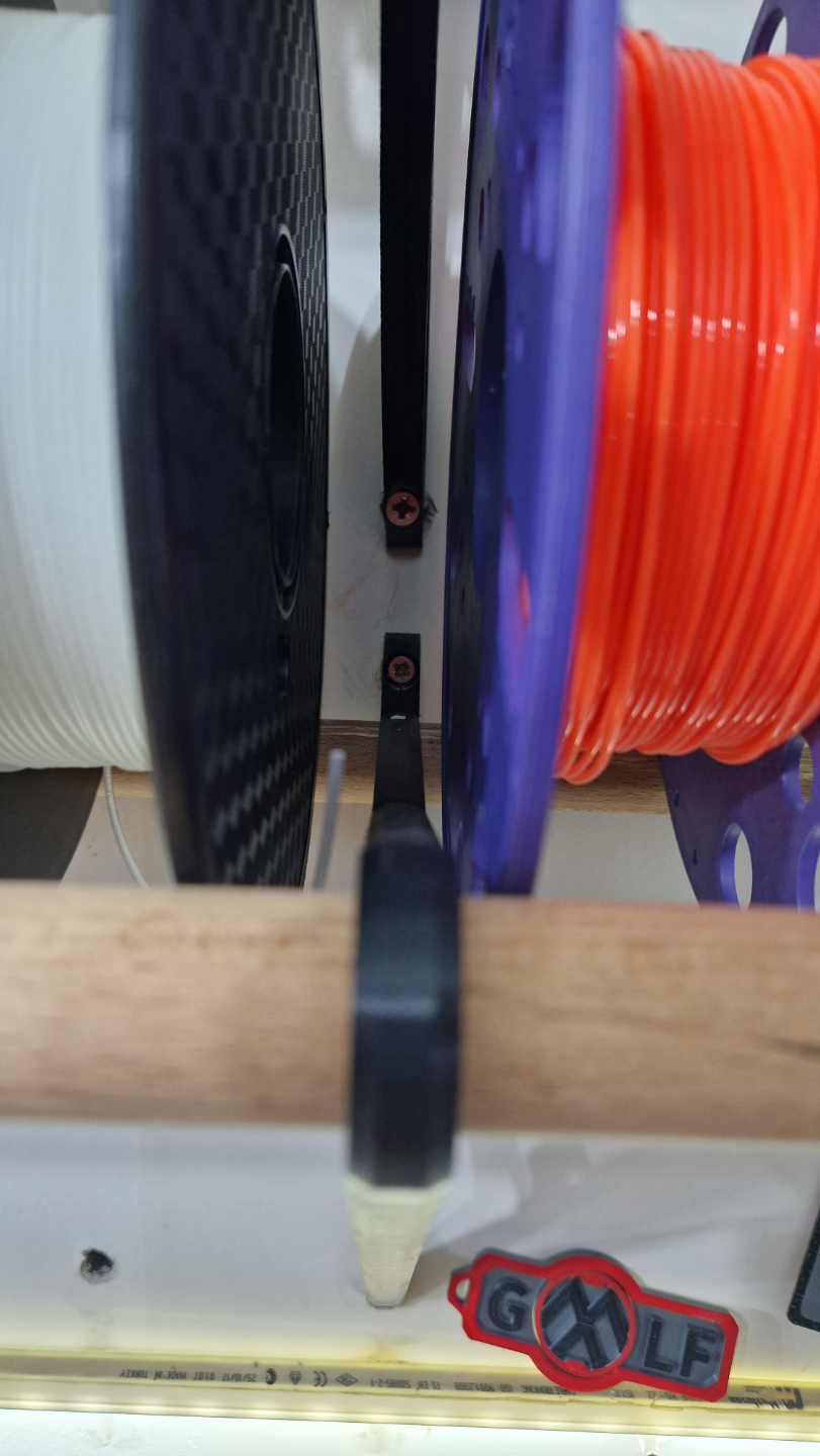 Wall spool holder brackets for 23mm rods