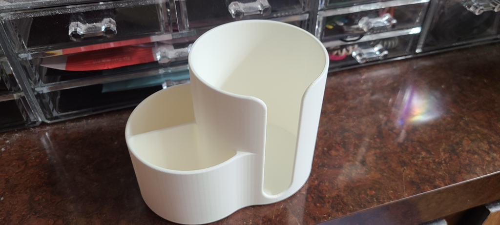 Cotton Round and qtip holder with dividers