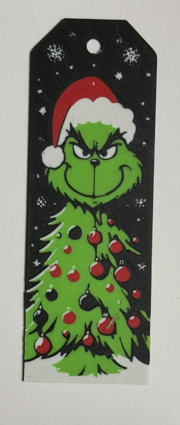 Set of 3 Grinch bookmarks