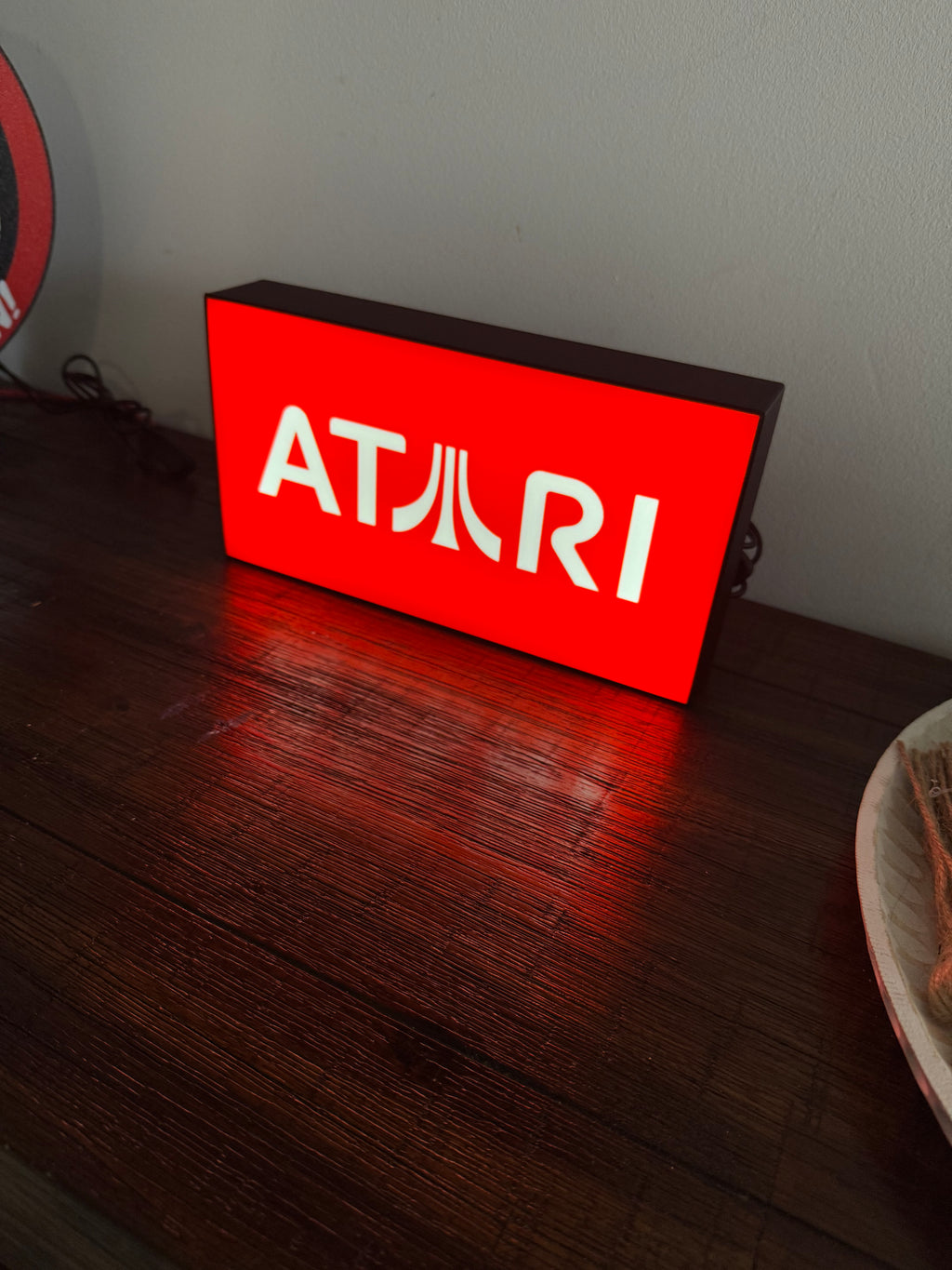 Atari - Red Logo Light Up Sign