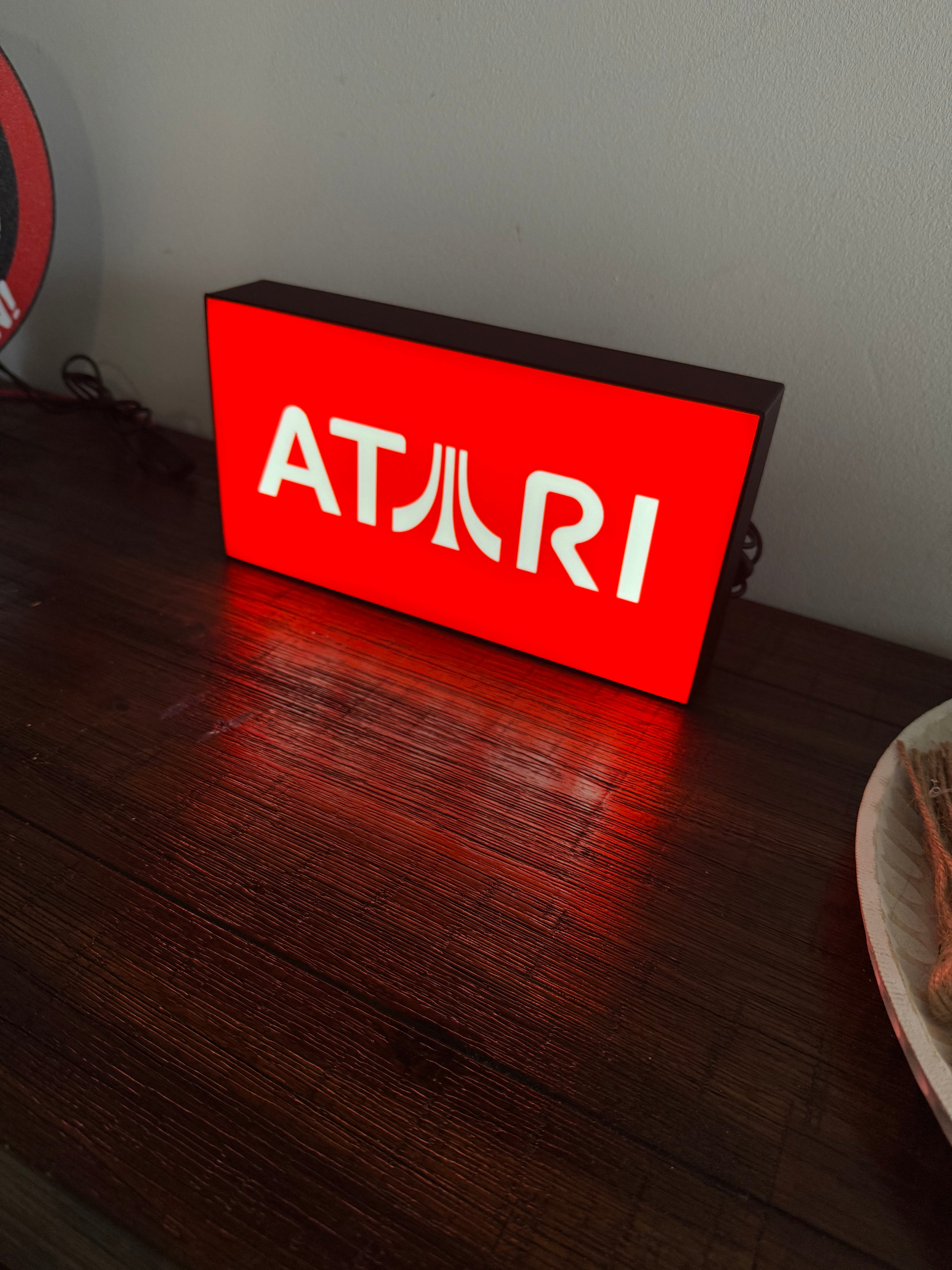 Atari - Red Logo Light Up Sign