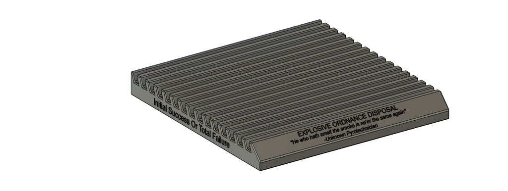 EOD themed Military Challenge Coin rack/holder