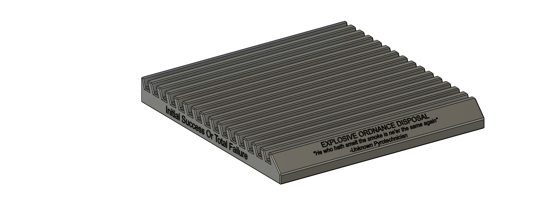 EOD themed Military Challenge Coin rack/holder