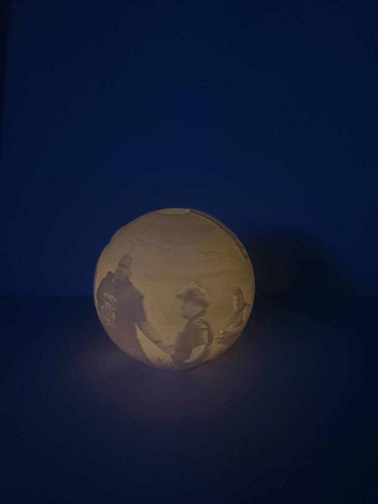 Drache 3D Mond / Rainer Winkler Lithophane 3D Moon