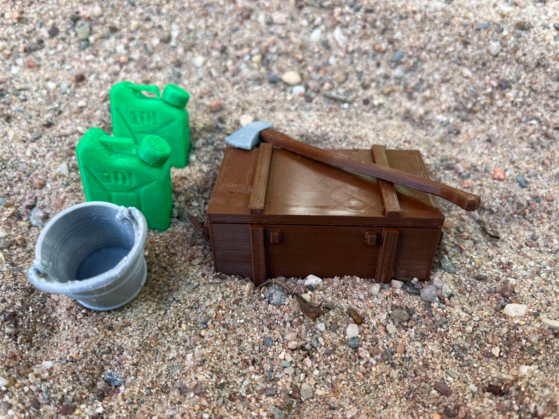 Army box 1:10 and 1:12, RC car, miniature, diorama