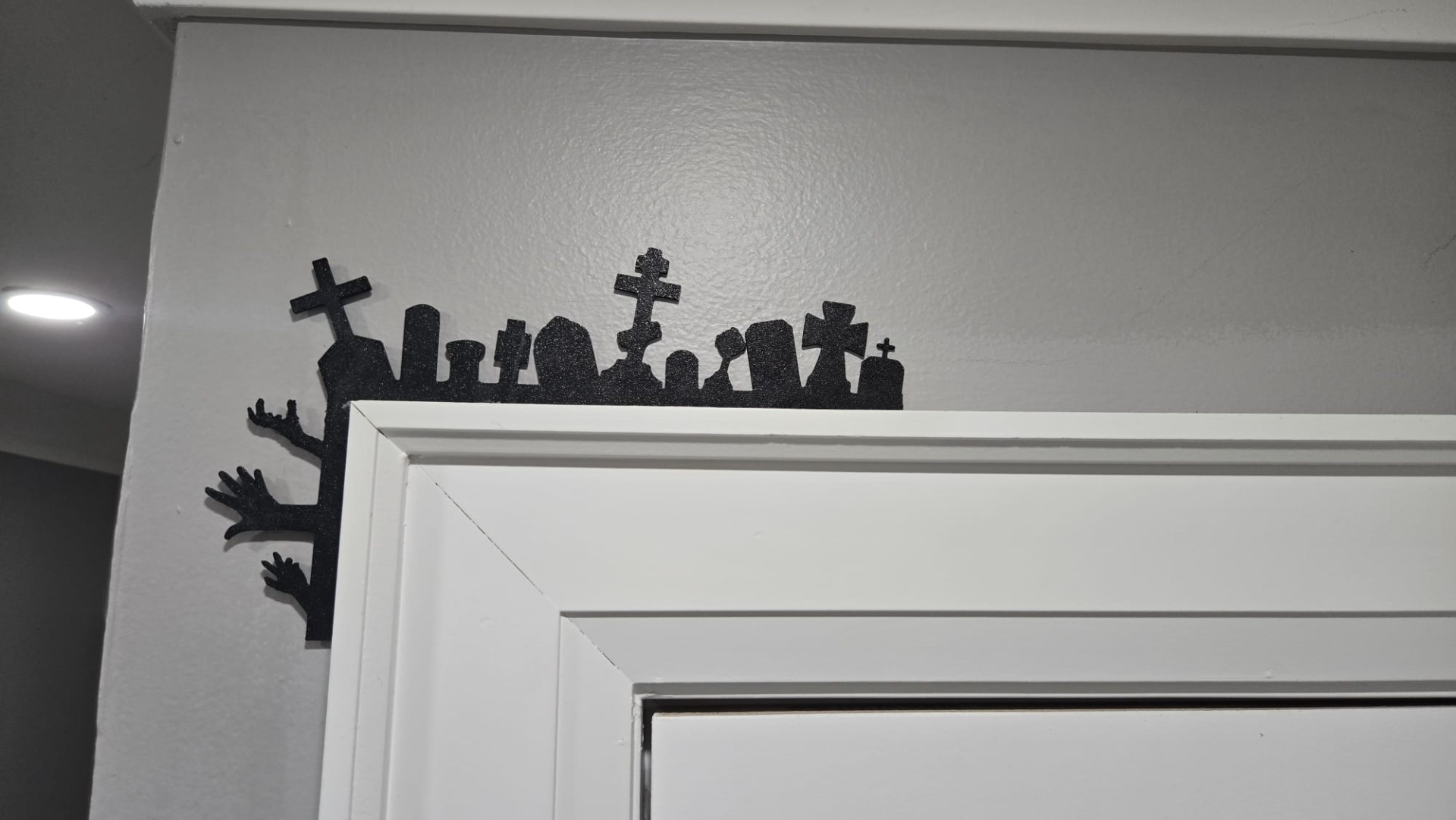 Halloween Tombstone Door Corner