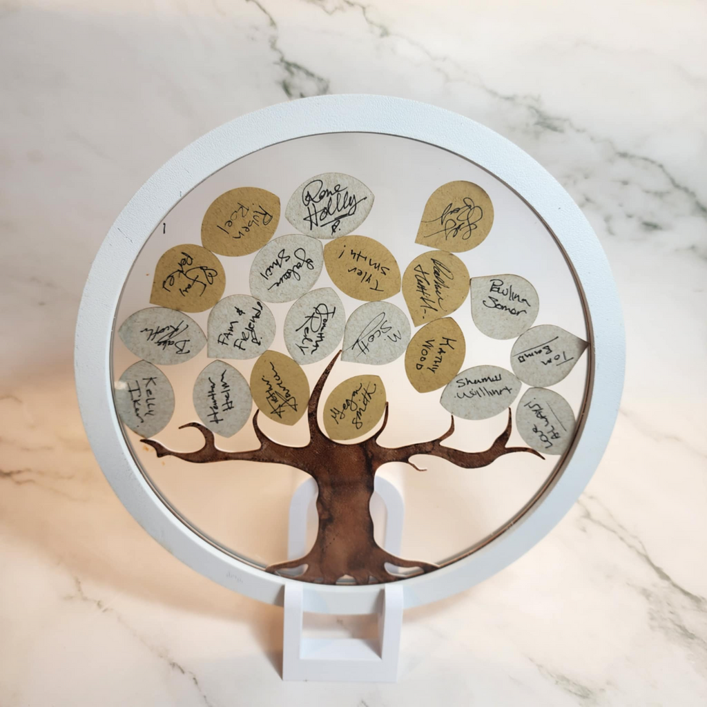 Wedding Guest Book Tree + Leaves Decoration