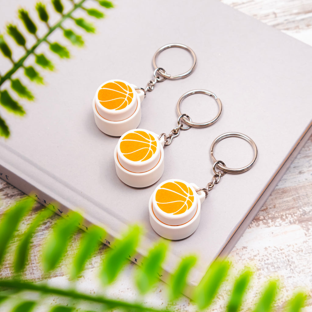 Basketball Clicky Fidget Keychain Toy