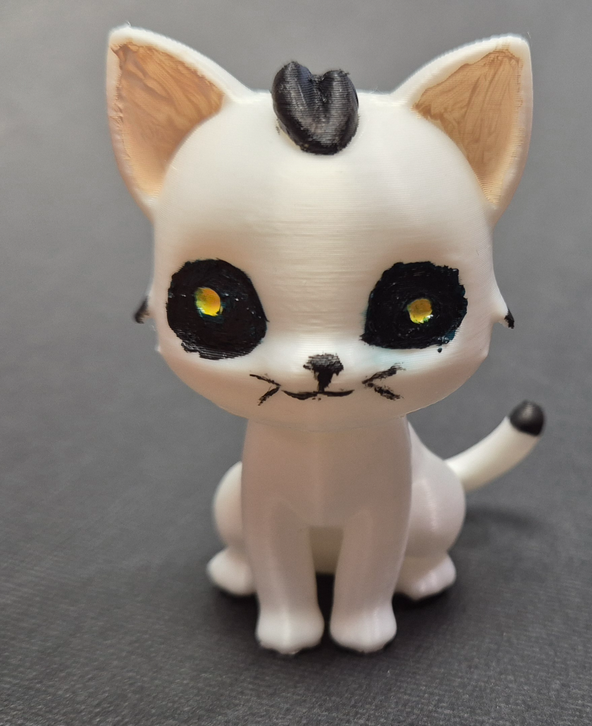 Cute cat (one color print)