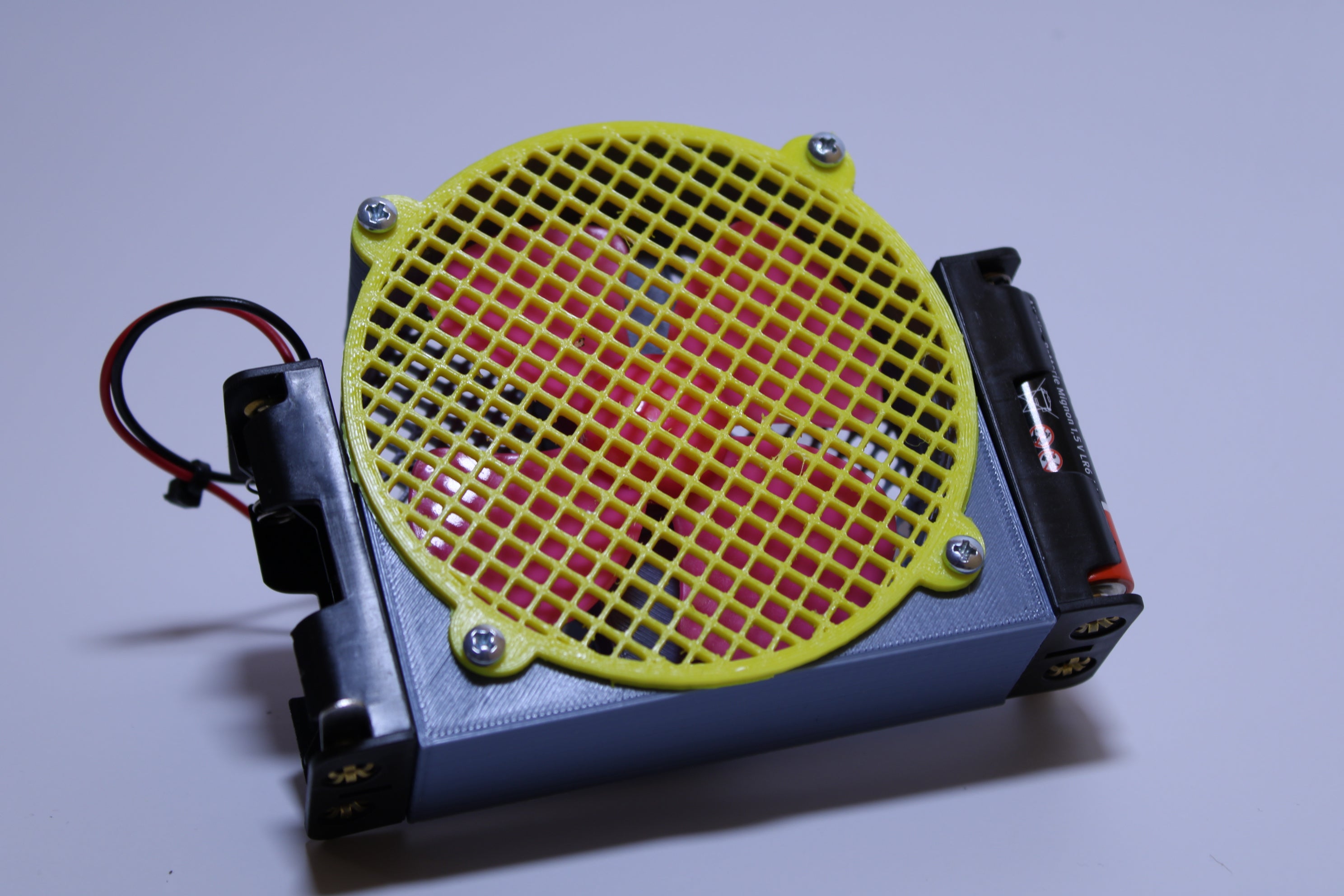 Battery-Powered Cyberpunk Desk Fan