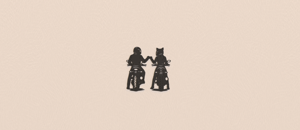 Biker Couples - 3D Wall Art Motorcycle