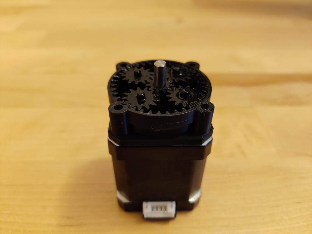 Slim planetary gearbox for Nema 17