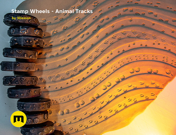 Texture Clay Wheel - Wolf Tracks