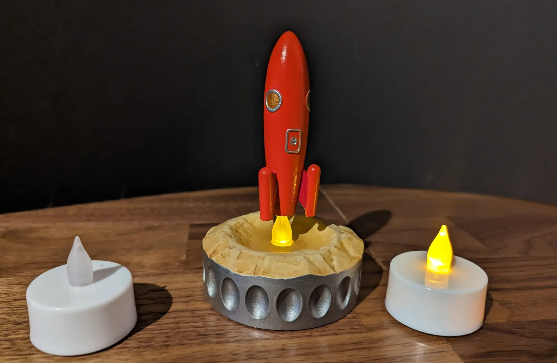 Blast Off! The electric tea light rocket