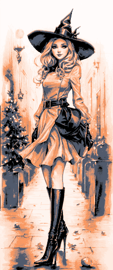Set of 3 Bookmarks - Witch and Halloween fashion can be worn all year by some, and make it look good