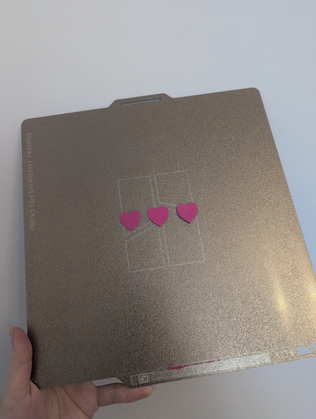Hearts 1mm, 2mm, 3mm, small tokens, fast print