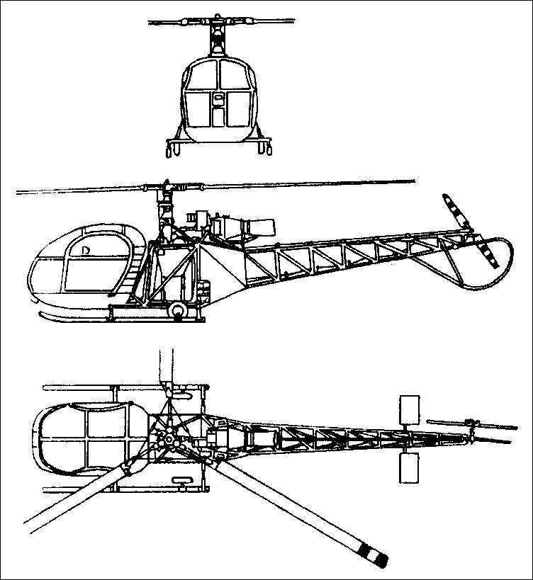1:70 scale Sa-313B Alouette II