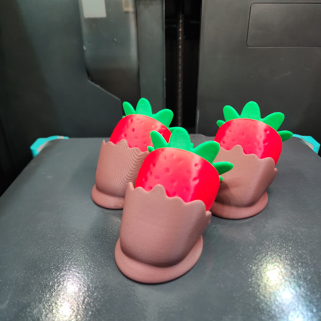 Chocolate Covered Strawberry Clicky Fidget