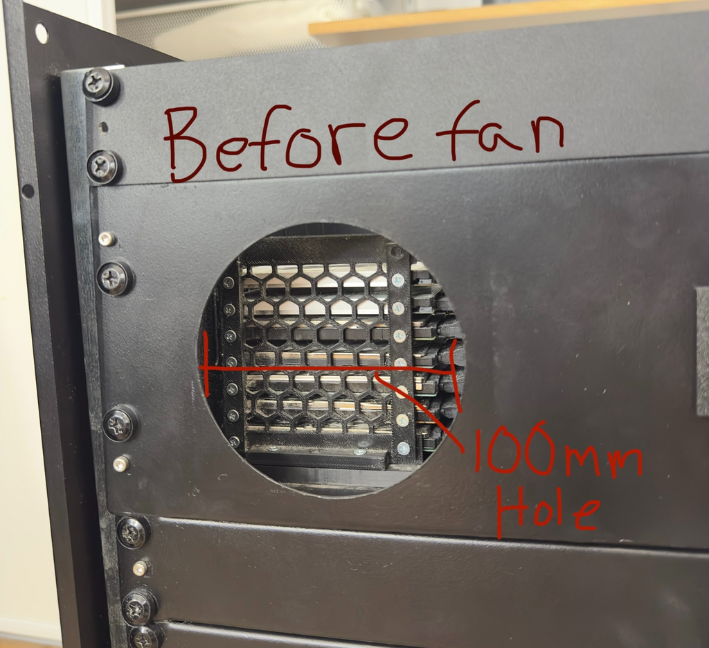 92MM Fan Mount (Noctua A9 & other 92mm Fans)