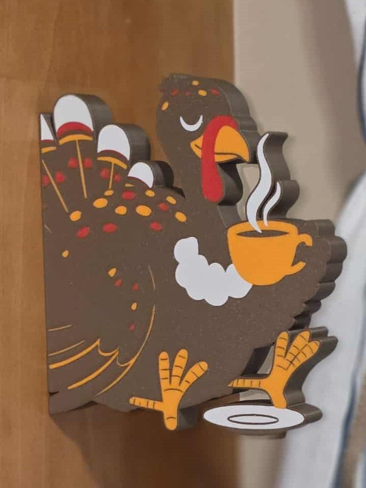Turkey Sipping Coffee