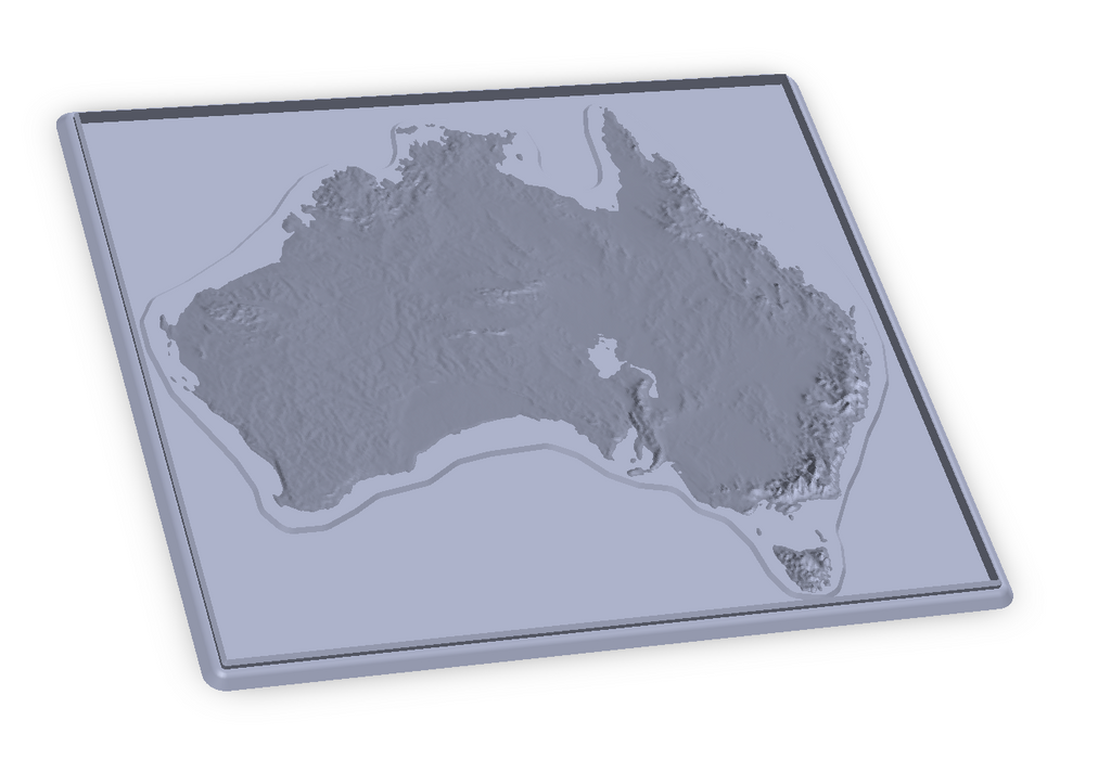 Australian Geography Relief