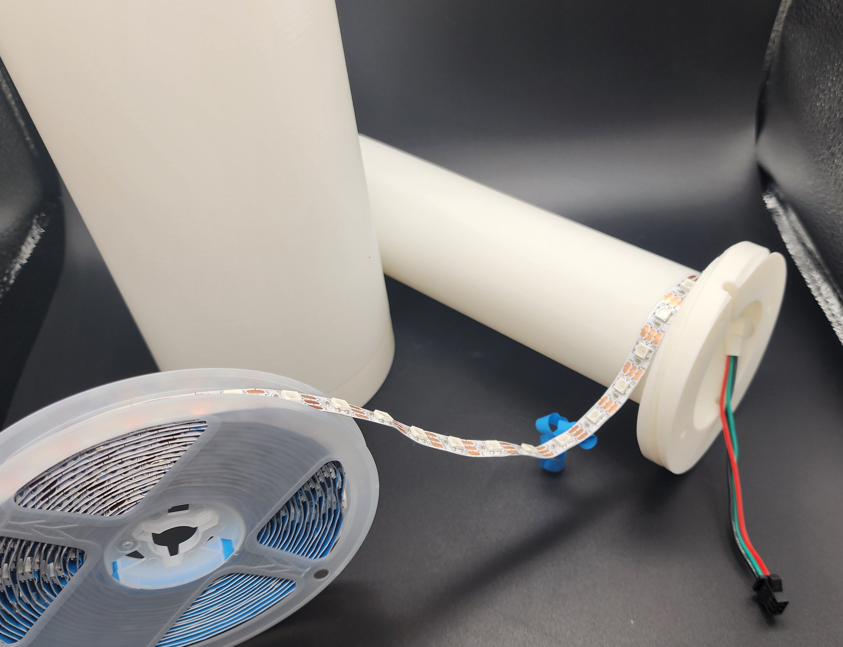 Smooth Cylinder Lamp for LED Strip Lights