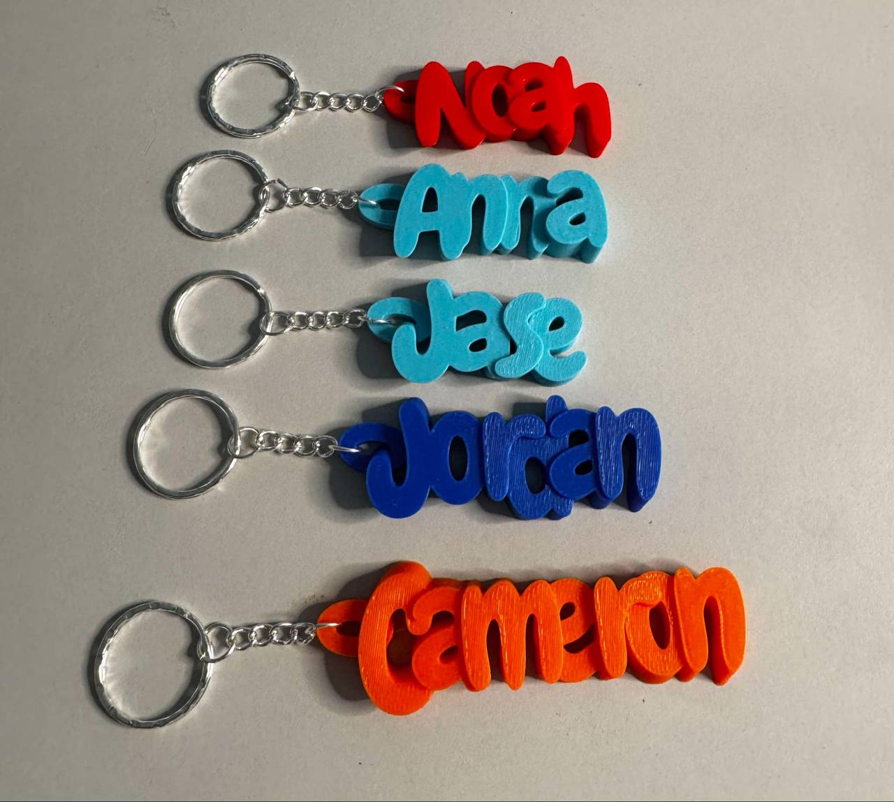 Custom named keychains