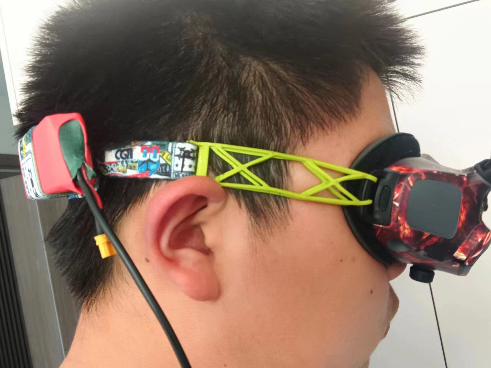 大疆g2眼镜绑带加长，不勒耳朵，3D打印tpu，适配其他眼镜绑带