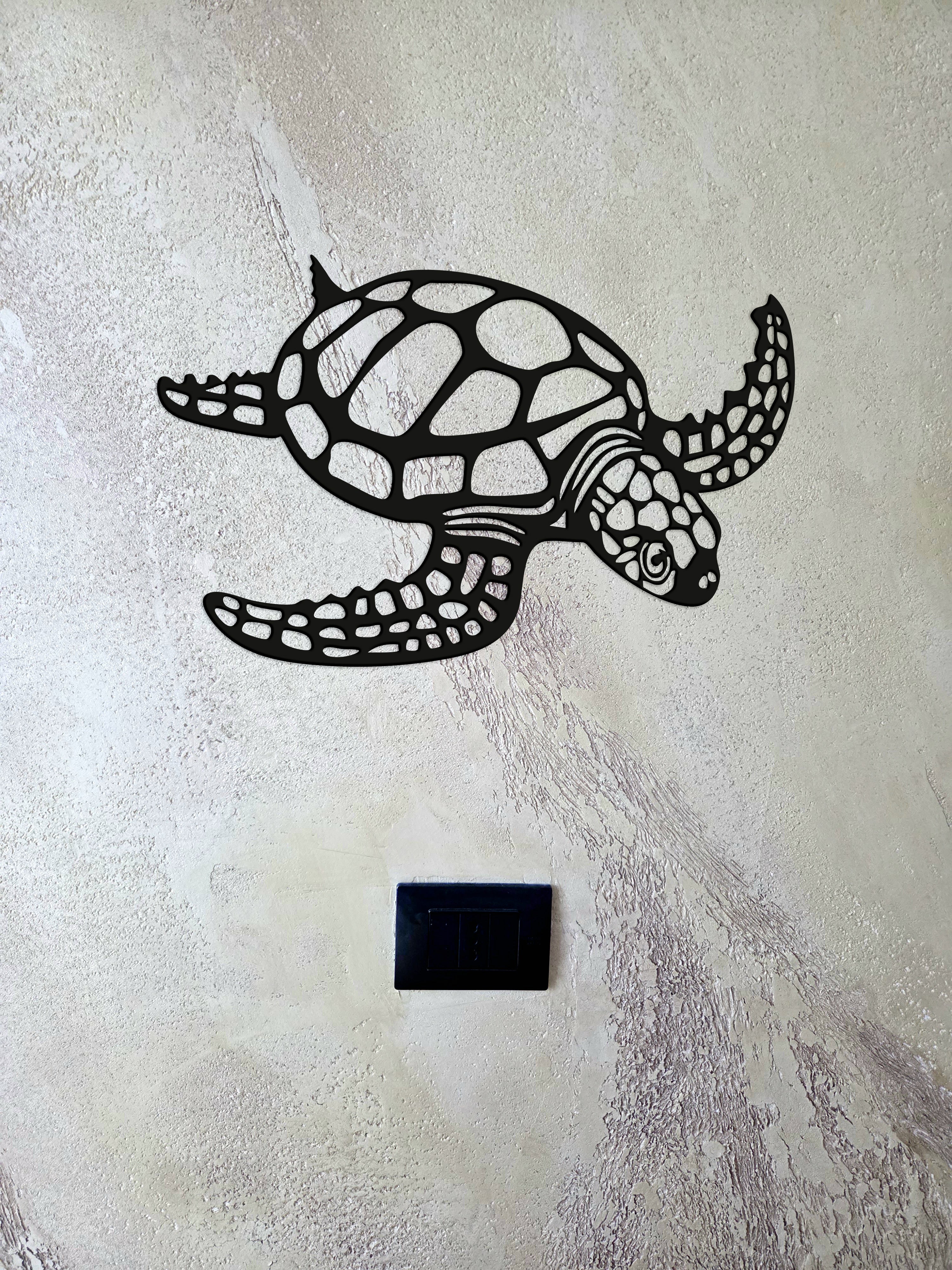 Tartaruga Marina in Stile Artistico per Parete