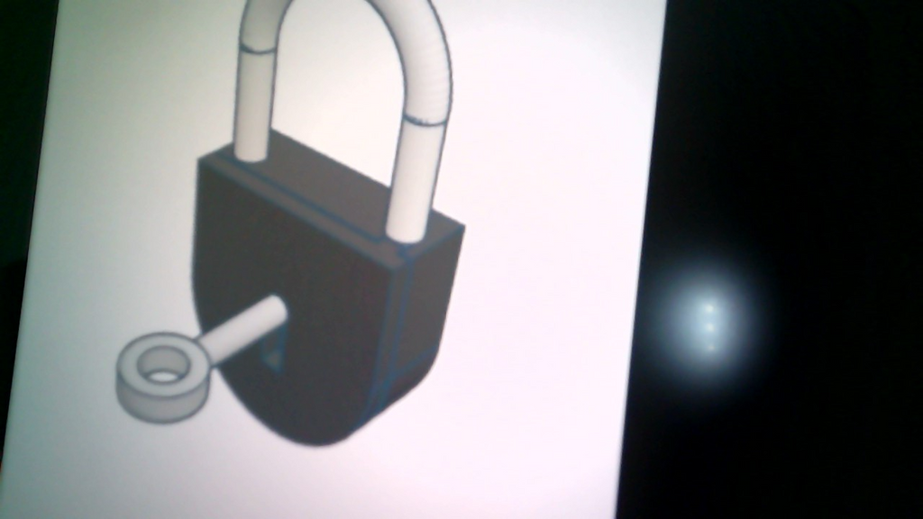 100% 3D printed Padlock