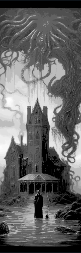 Gothic Horror Bookmarks set of 3 - Cthulho Lovecraftian Designs