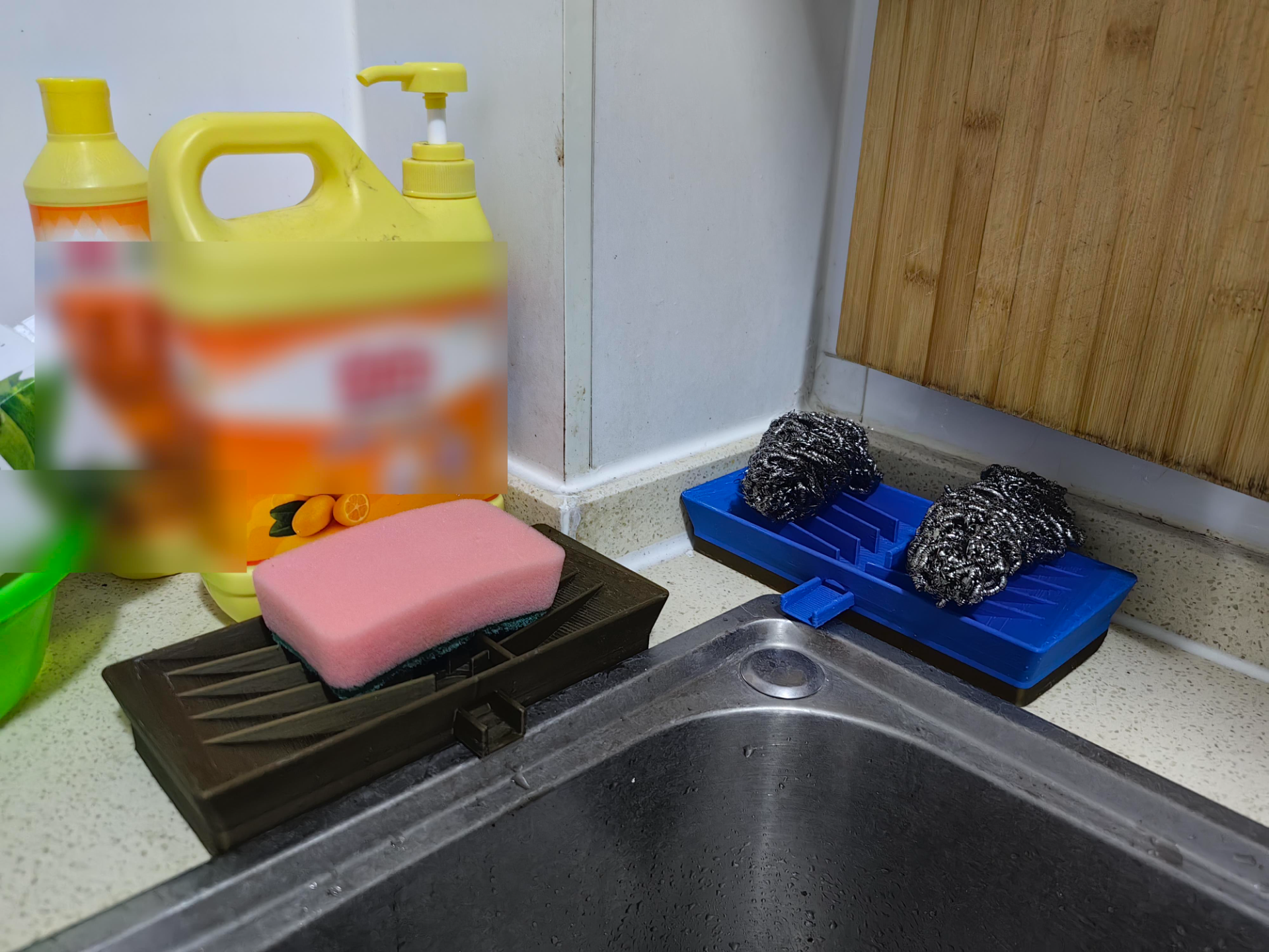 刷锅工具沥水架(Pot scrubbing tools draining rack)