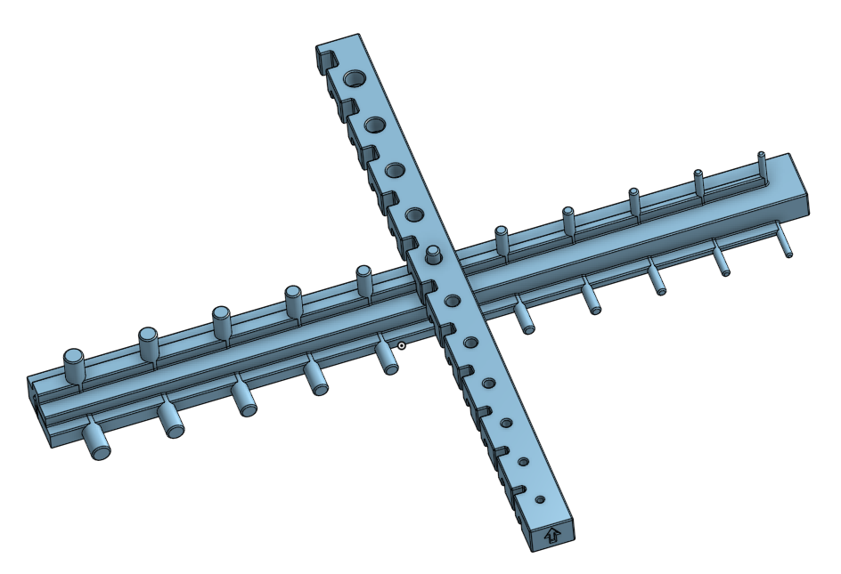 test clearence horizontal vertical pin hole slot