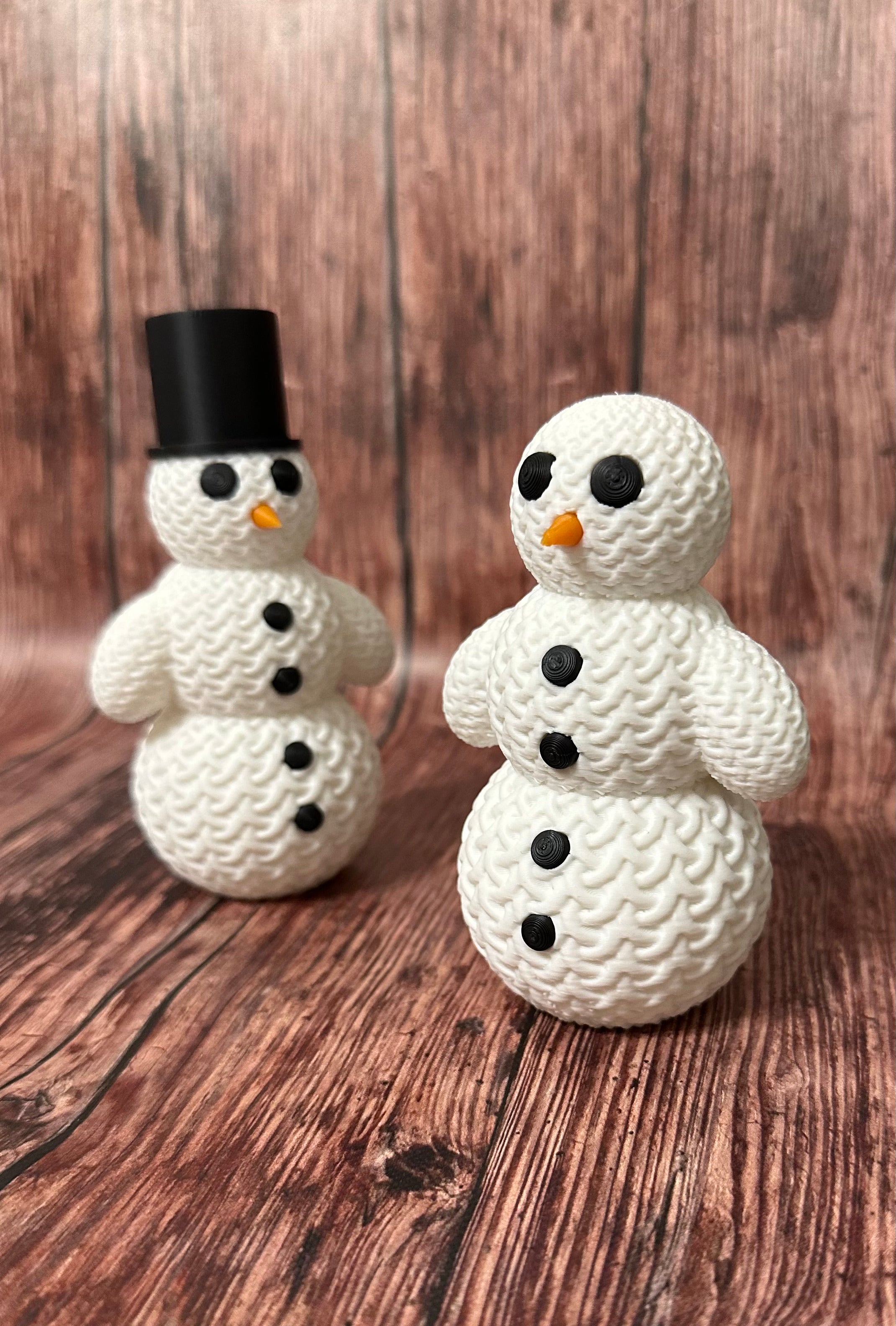 Cute Knitted Snowman