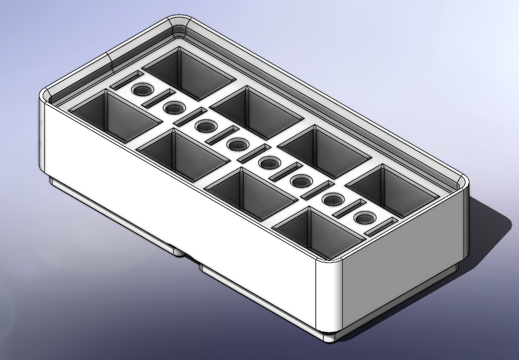 Nozzle Wiper and Cutter Holder Gridfinity 1x2