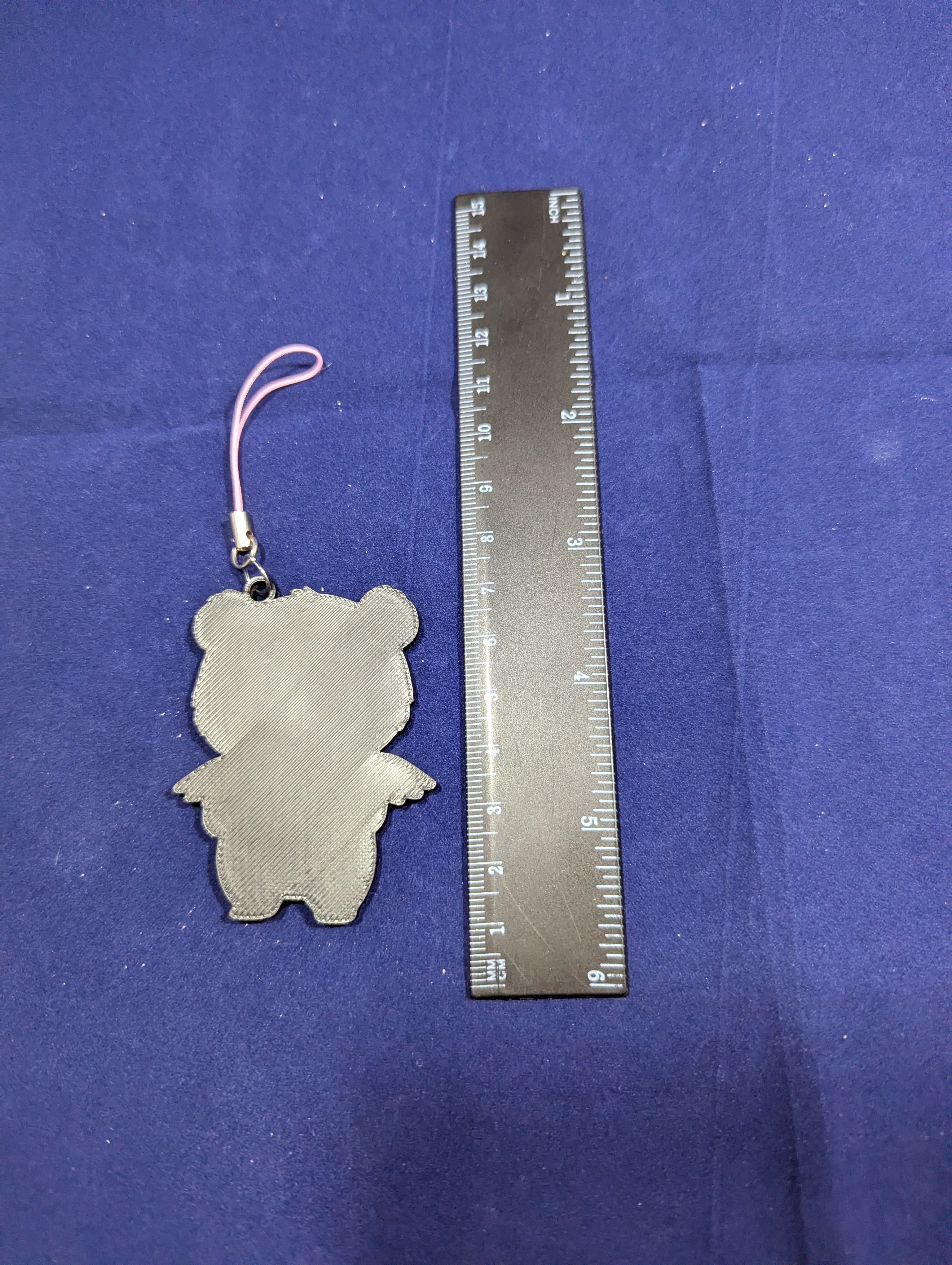 Owlbear with D20 keychain