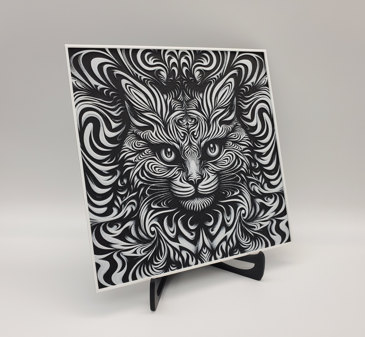 Psychedelic Cat Visual Illusion