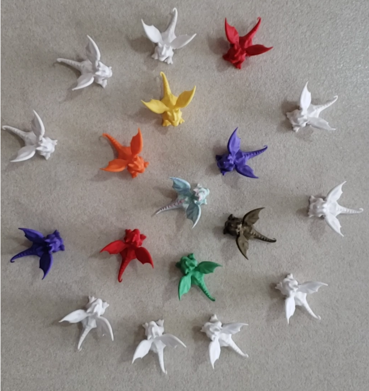 Beautiful Dragon Easy To Print Cute 3d