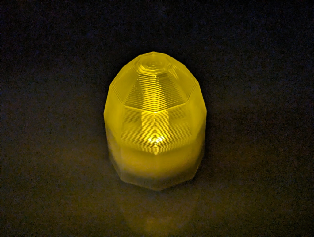 Faceted Dome Lamp for LED Tea Light
