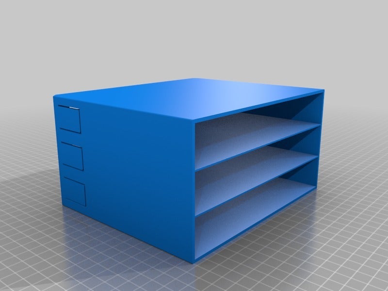 Screw and small parts storage container and drawers