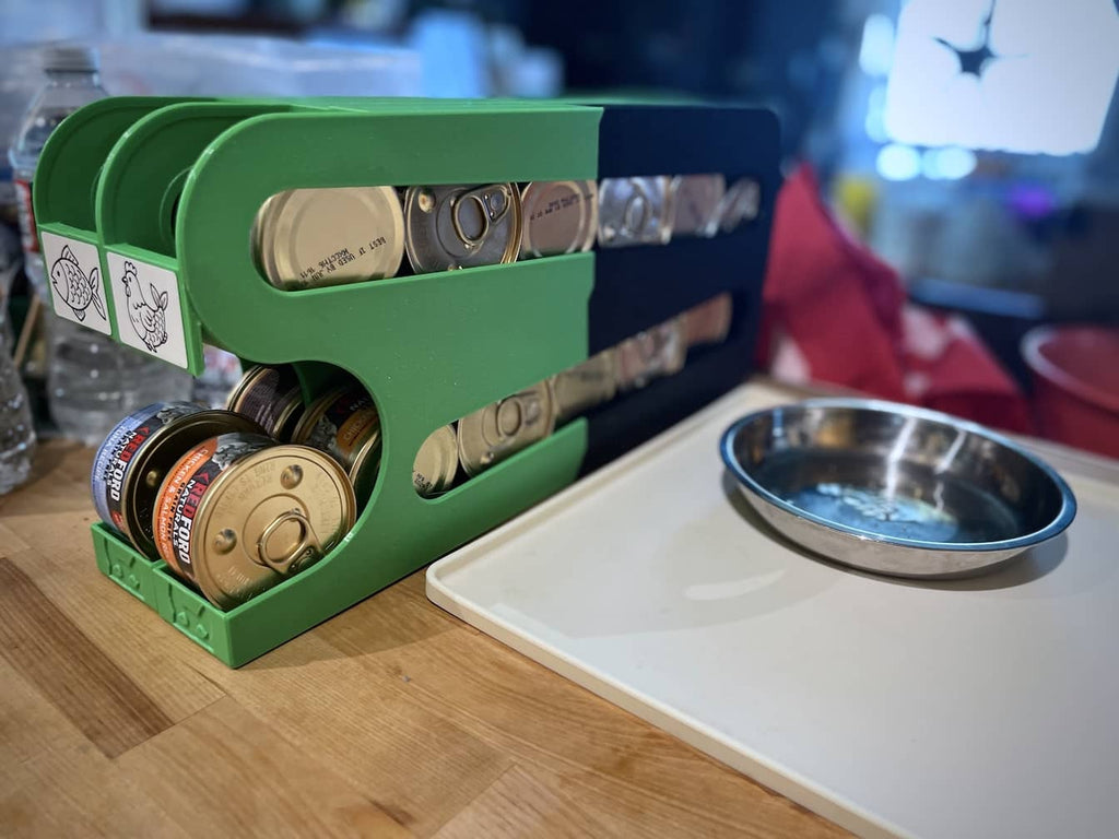 Cat Food Can Dispenser for 3oz cans, holds 12