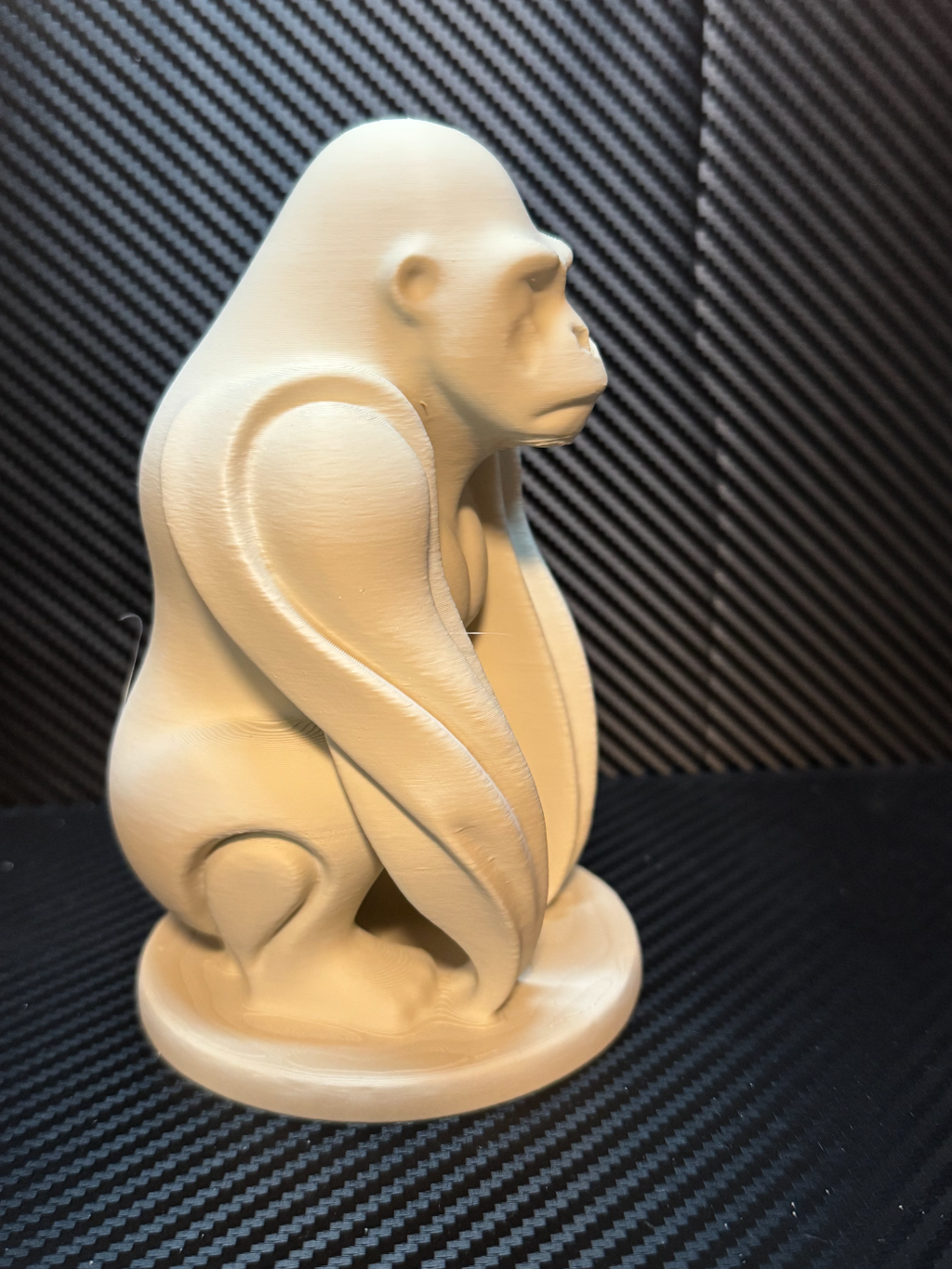 Gorilla sculpture minimalistic